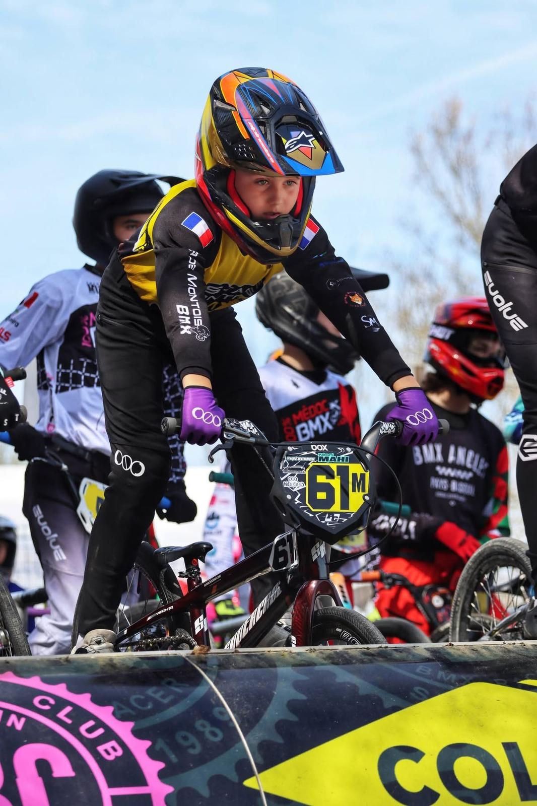 Kéoni MAHI au départ sur son BMX